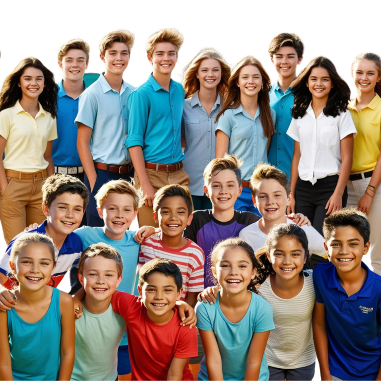 Group of Happy Kids and Teens | The Kids Code